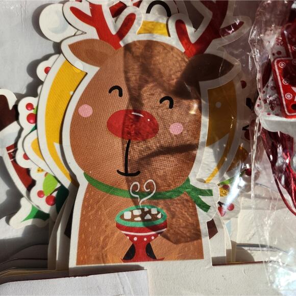 Christmas Decorations Wood Decoration Garlands Bundle / 5 + Table Centerpiece 8 - Picture 8 of 9